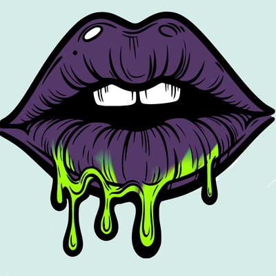 lips that look realistic and drip