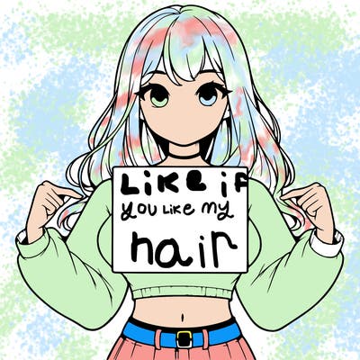 girl holding a blank sign in a long sleeve crop top