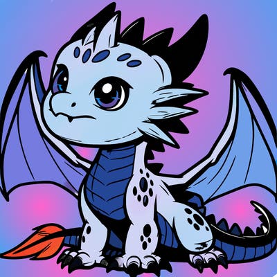 fierce baby night dragon