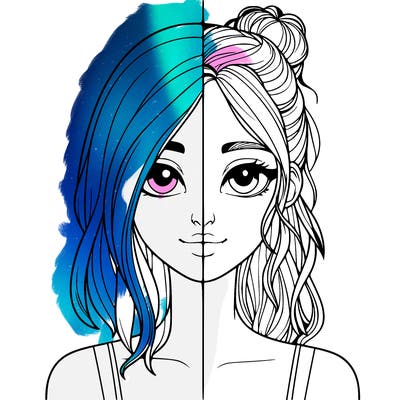 realistic girl split