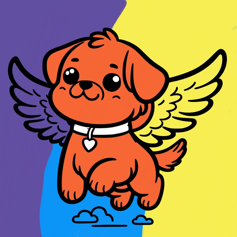 dog with wings