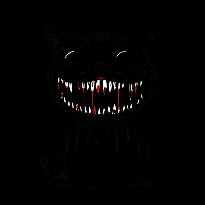smiling cat horror