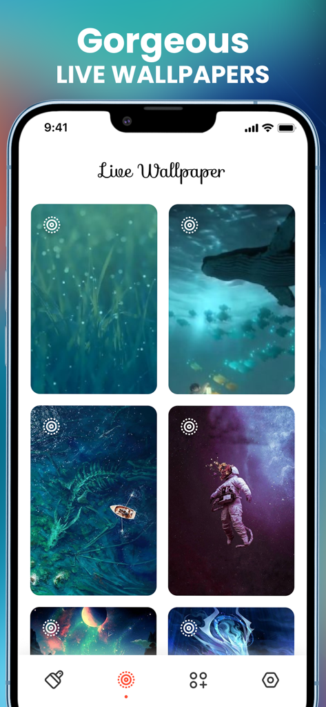 Icon Themer: Widget & Icons - Uma galeria de papéis de parede animados artísticos com temas de natureza, espaço e fantasia para personalização do iPhone