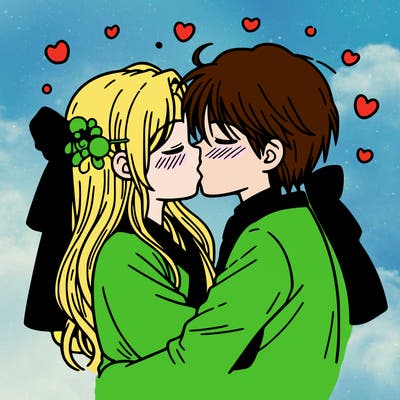 kissing