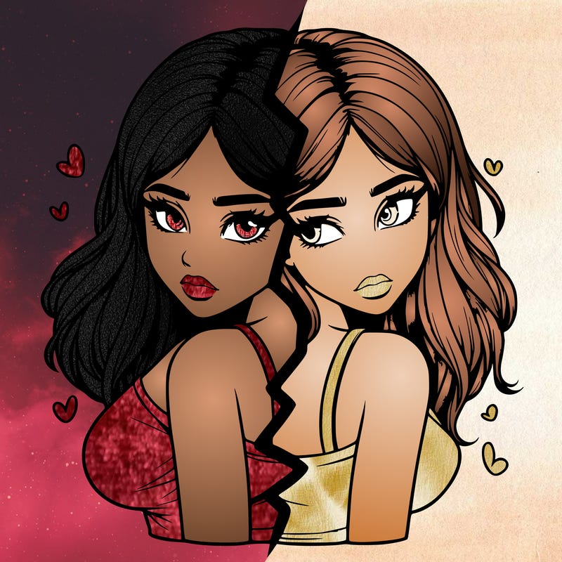 realistic girl split