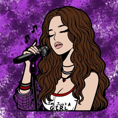 realistic female singer