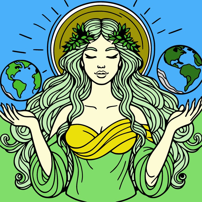 earth goddess realistic