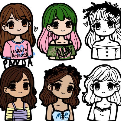 6 girls
