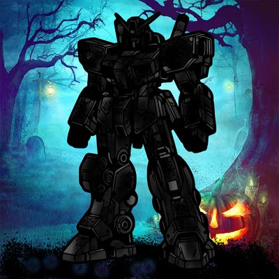 mecha covered in battle scars.