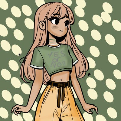 girl in a cute crop top