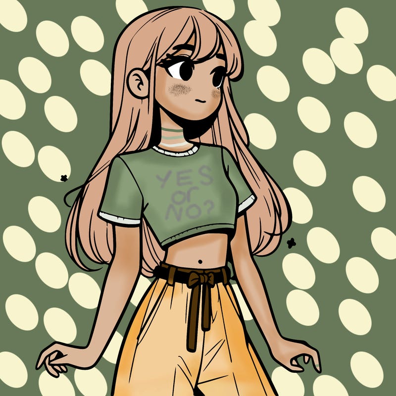 girl in a cute crop top