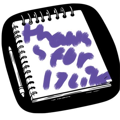 a blank sketch pad