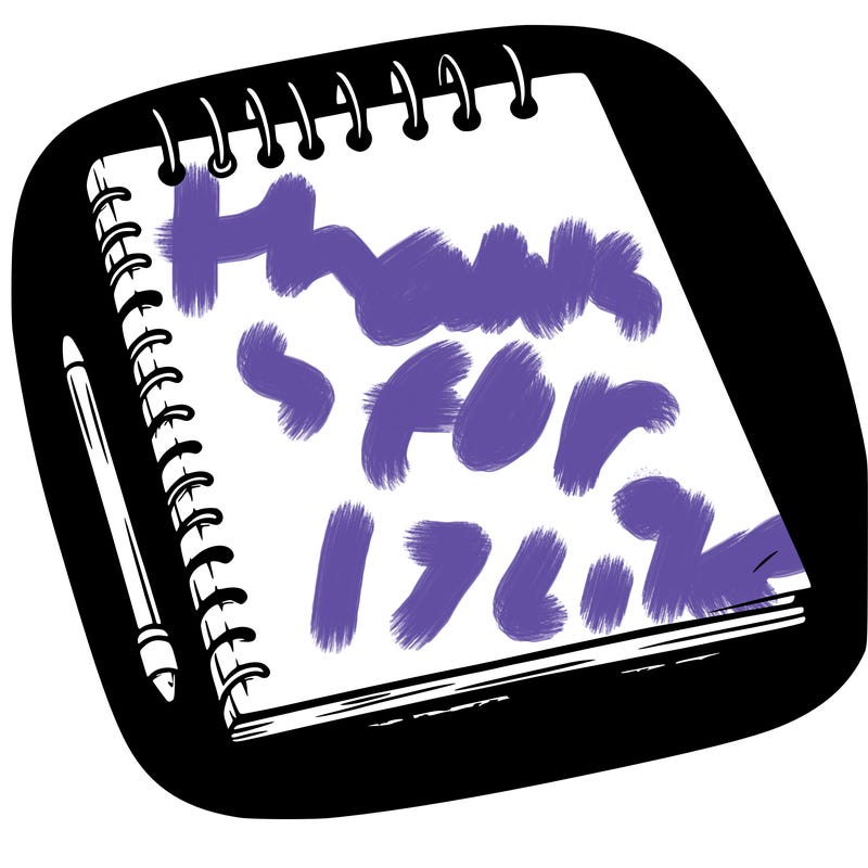a blank sketch pad