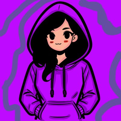 a woman wearing a hoodie