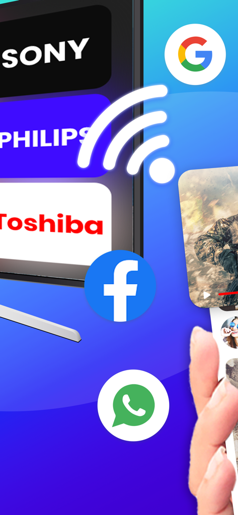 Screen Mirroring Smart View - Aplicativo de espelhamento de tela para controle remoto universal de TV e transmissão de aplicativos móveis via Wi-Fi