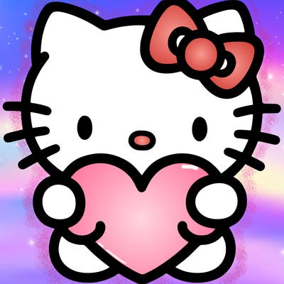 hello kitty with heart