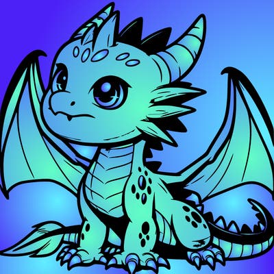 fierce baby night dragon