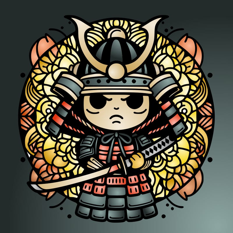 samurai, mandala