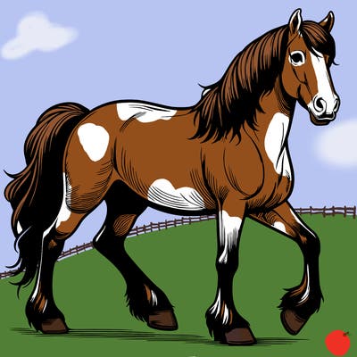 realistic horse
