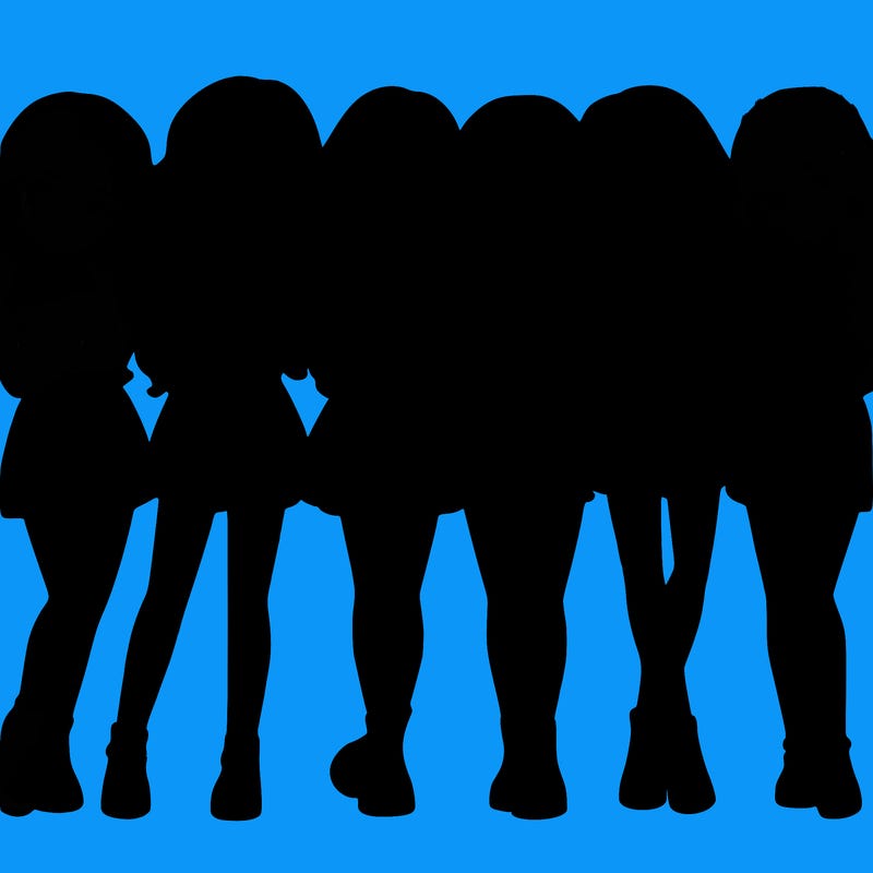 a group of girls realistic