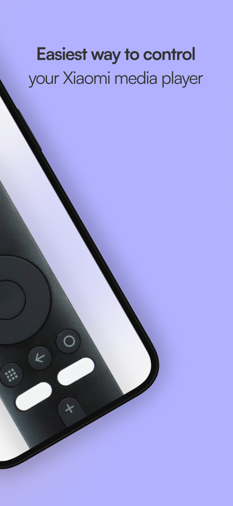 Remote control for Mi Box - iPhone showing remote control interface for Xiaomi media player