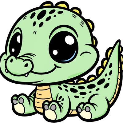a cute animal crocodile baby
