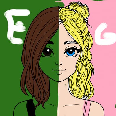 realistic girl split