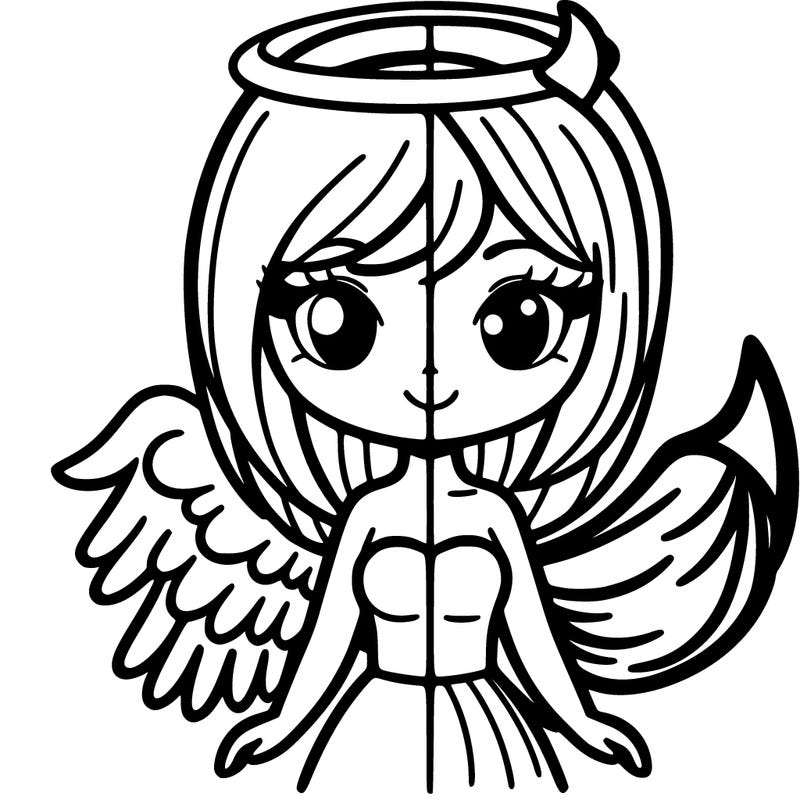 half angle half devil girl