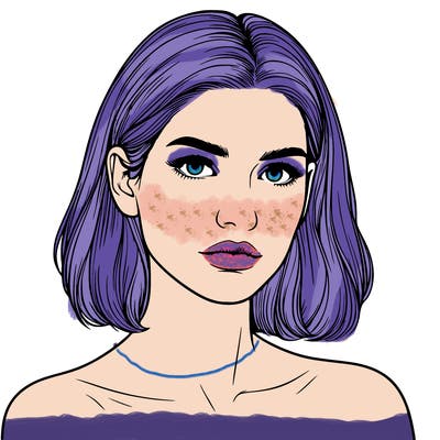 realistic portrait of woman