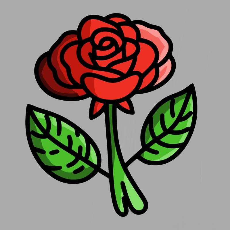 simple rose flower