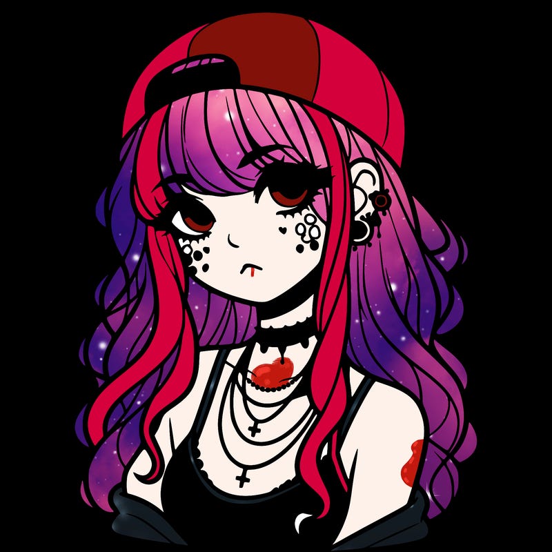 scene girl aesthetic