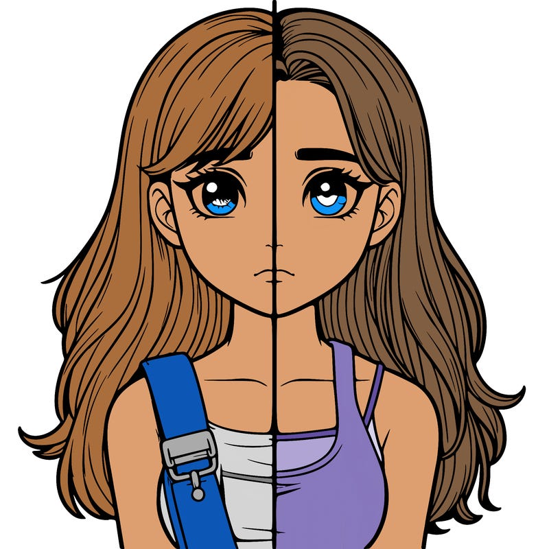 realistic girl split