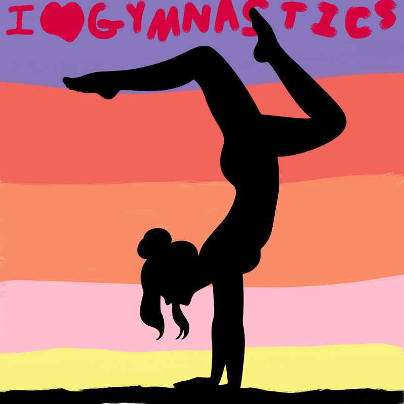 a woman doing a handstand
