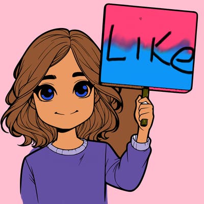 realistic girl holding up a sign