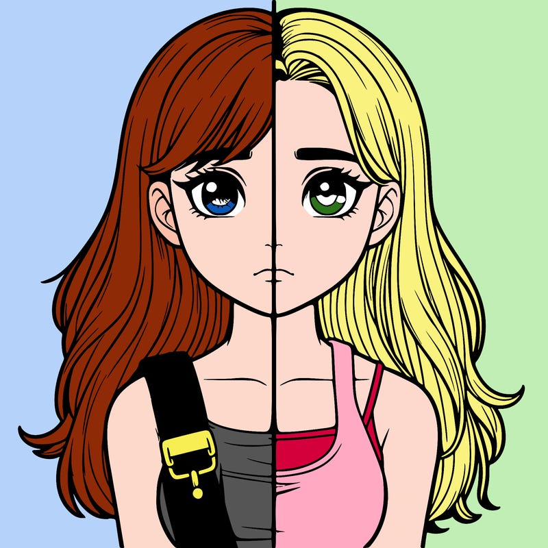 realistic girl split