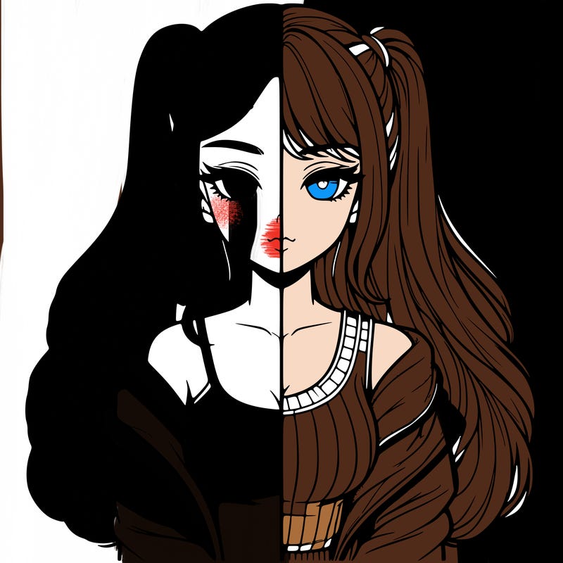 realistic girl split