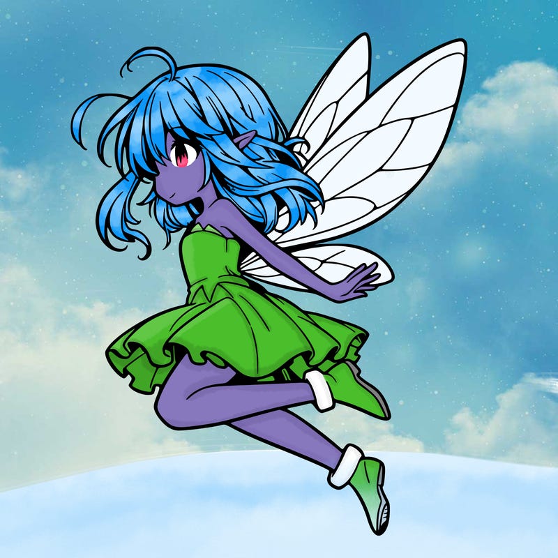 manga fairy flying
