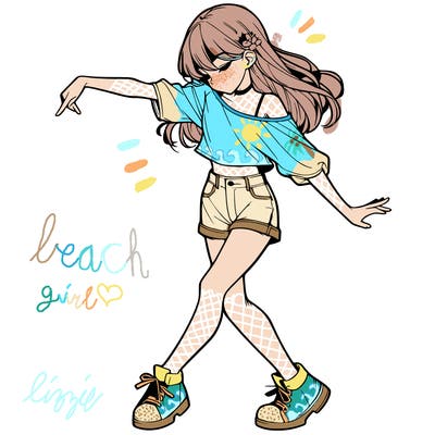 realistic girl danceing