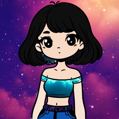 girl in a cute crop top