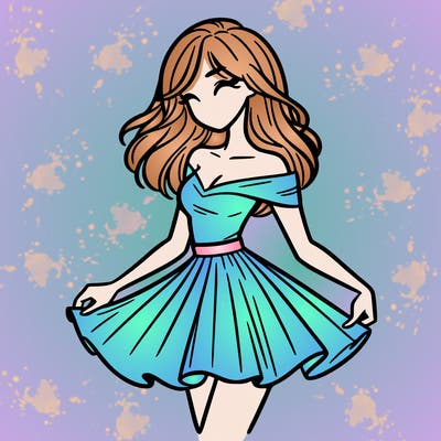 woman in skirt