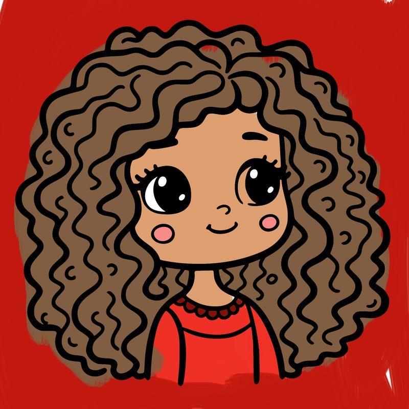 curly haired girl