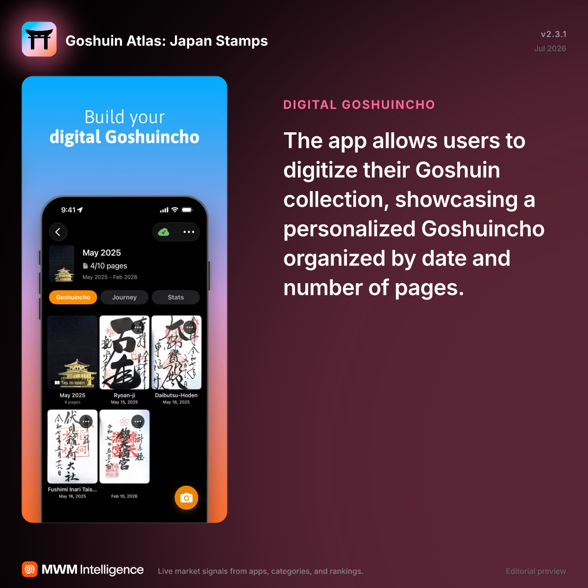 Goshuin Atlas Japan Temples - Travel App | MWM