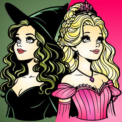 'elphaba and glinda (realistic)