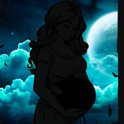 woman heavily pregnant realistic