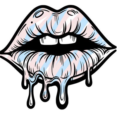 lips that look realistic and drip