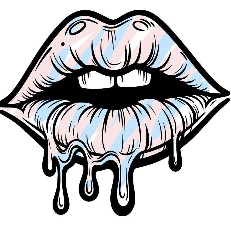 lips that look realistic and drip