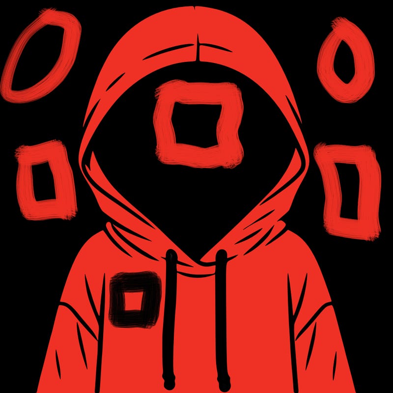 faceless girl in hoodie