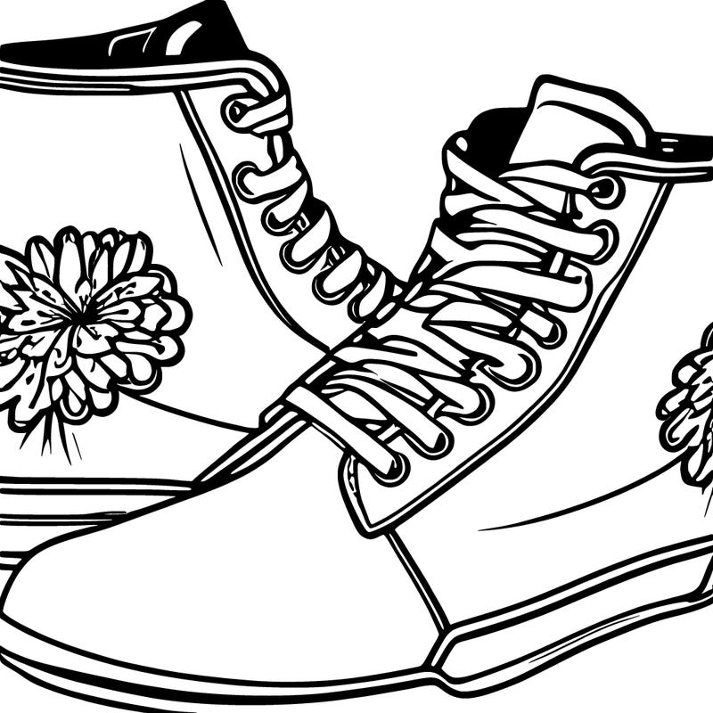 un soulier avec des fleurs à l'intérieur