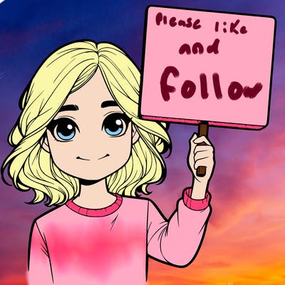 realistic girl holding up a sign