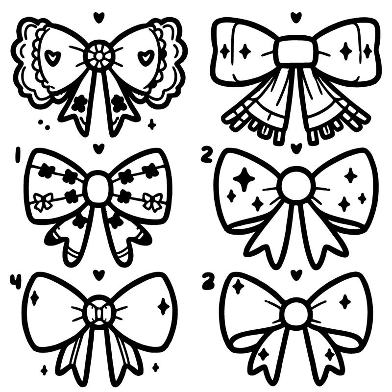 cute aesthetic bows